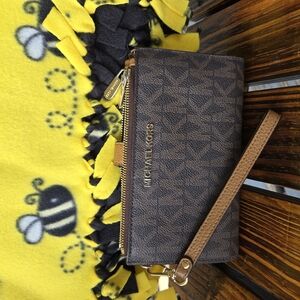 Michael Kors Brown Wristlet